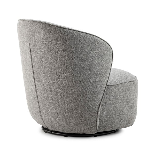 Jasnoszary obrotowy fotel Edna – MOME-image-3