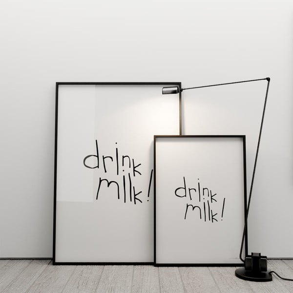 Plakat Drink milk, 50x70 cm