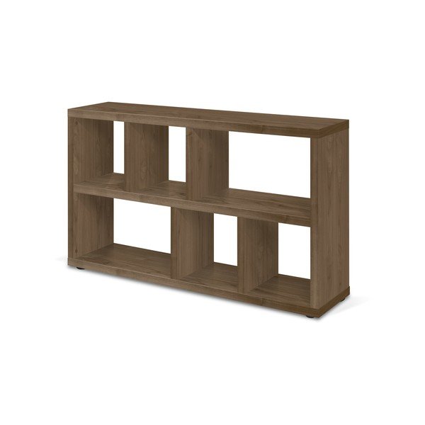 Brązowy regał w dekorze orzecha 150x83 cm Berlin – TemaHome-image-4