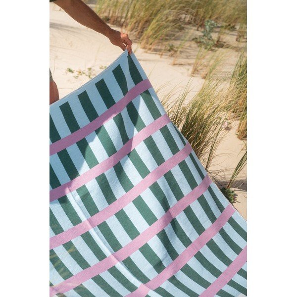 Zielono-różowy koc 160x200 cm Onu – noo.ma-image-2