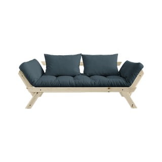 Sofa rozkładana z niebieskozielonym pokryciem Karup Design Bebop Natural/Petrol Blue