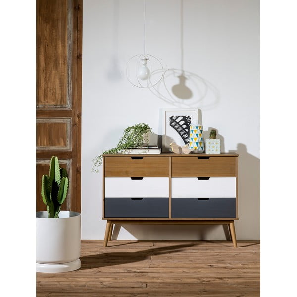 Komoda z litego drewna sosnowego Marckeric Cusco, szer. 120 cm-image-1