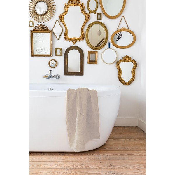 Piaskowy ręcznik Tiseco Home Studio, 50x100 cm-image-1