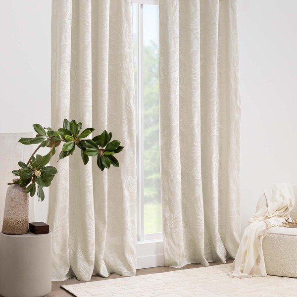 Kremowa zasłona 140x240 cm Lorenza – douceur d'intérieur-image-1