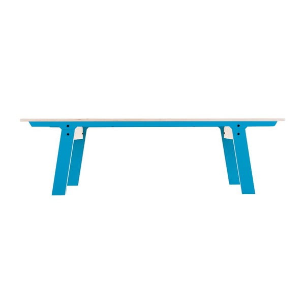 Niebieska ławka rform Slim 01, dł. 165 cm