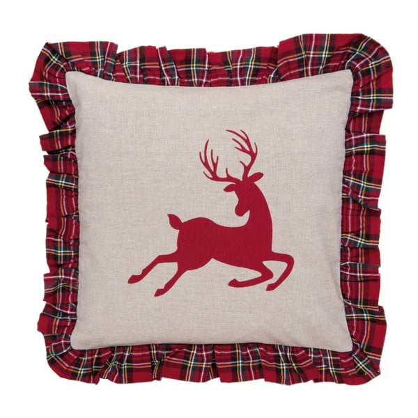 Poszewka na poduszkę Clayre & Eef Deer Christmas II, 40x40 cm