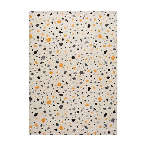 Biały dywan Universal Adra Punto, 57x110 cm