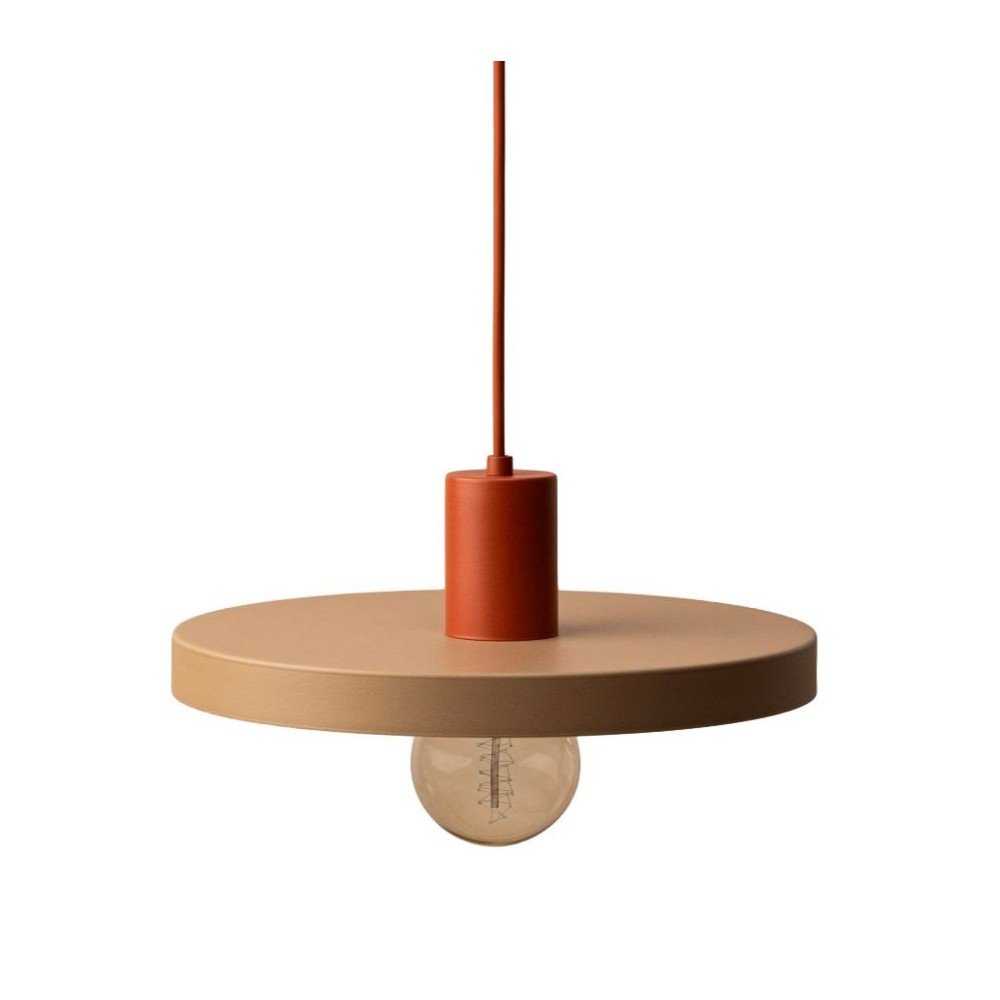 Beżowa metalowa lampa wisząca ø 30 cm Ori – Micadoni