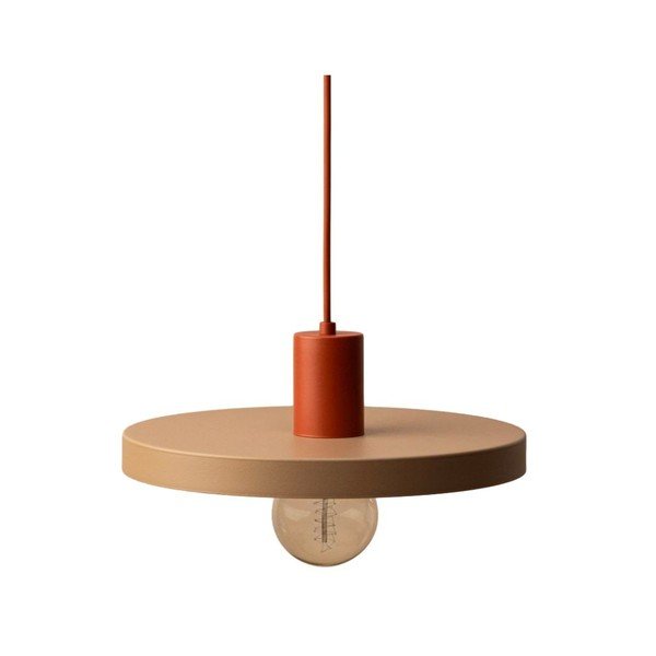 Beżowa metalowa lampa wisząca ø 30 cm Ori – Micadoni 