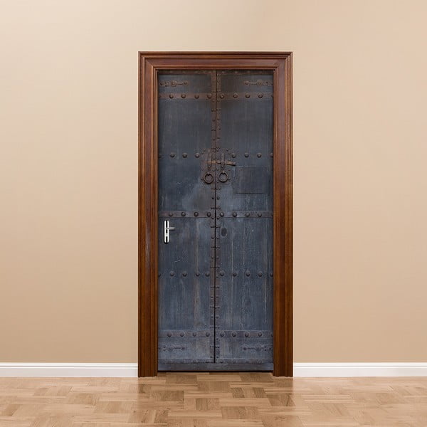 Elektrostatyczna naklejka na drzwi Ambiance Medieval Door, 83x204 cm
