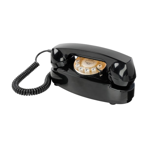 Telefon stacjonarny w stylu retro Princess Black