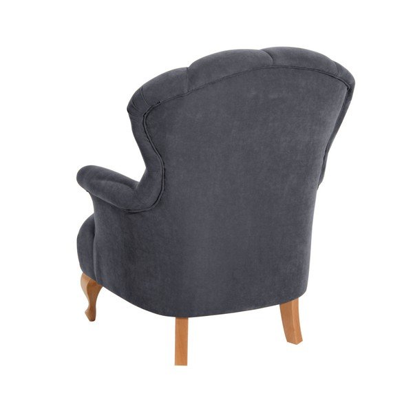 Antracytowy fotel Max Winzer Camilla Velor-image-2