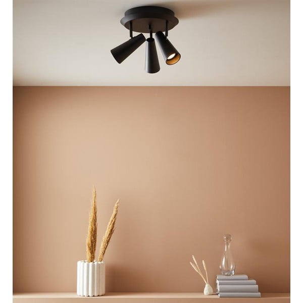 Czarna lampa sufitowa Markslöjd Crest, ø 36 cm-image-1