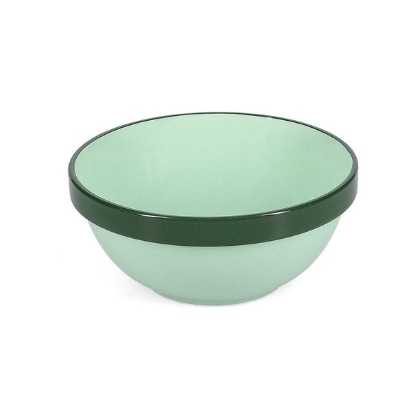 Zielona kamionkowa miska 710 ml Duo – ONA