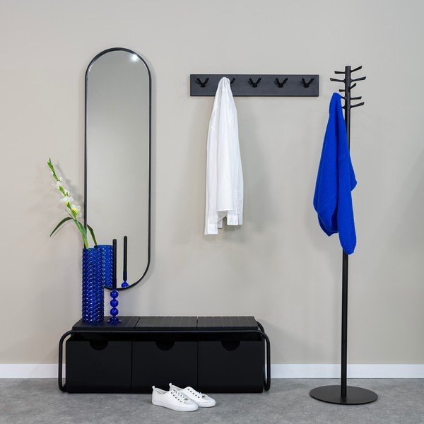 Czarny metalowy wieszak 35x178 cm Pull – Spinder Design-image-1