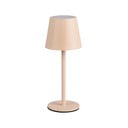 Kremowa lampa stołowa LED z metalowym kloszem (wysokość 21 cm) Diaz – Reality