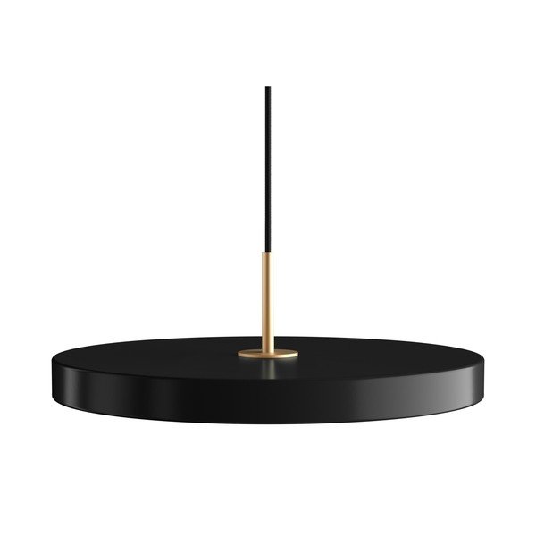 Czarna lampa wisząca LED ze ściemniaczem i metalowym kloszem ø 43 cm Asteria Plus Medium – UMAGE