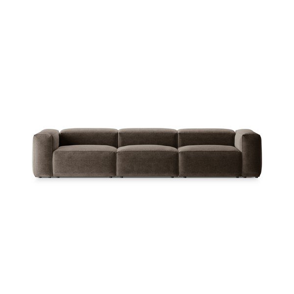 Brązowa sofa 364 cm Bergamo – Cosmopolitan Design