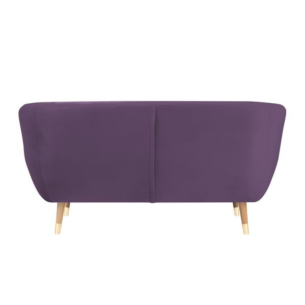 Fioletowa aksamitna sofa Mazzini Sofas Benito, 158 cm-image-4