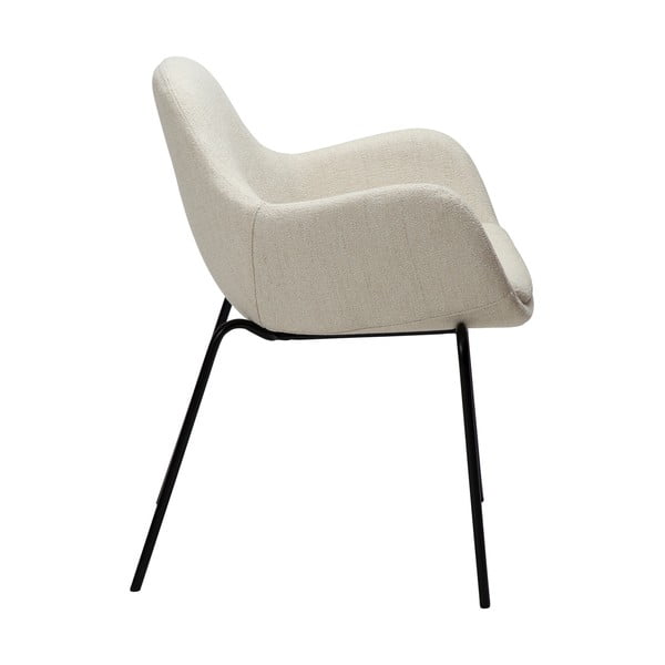 Kremowy fotel z materiału bouclé Zimmer – DAN-FORM Denmark-image-2