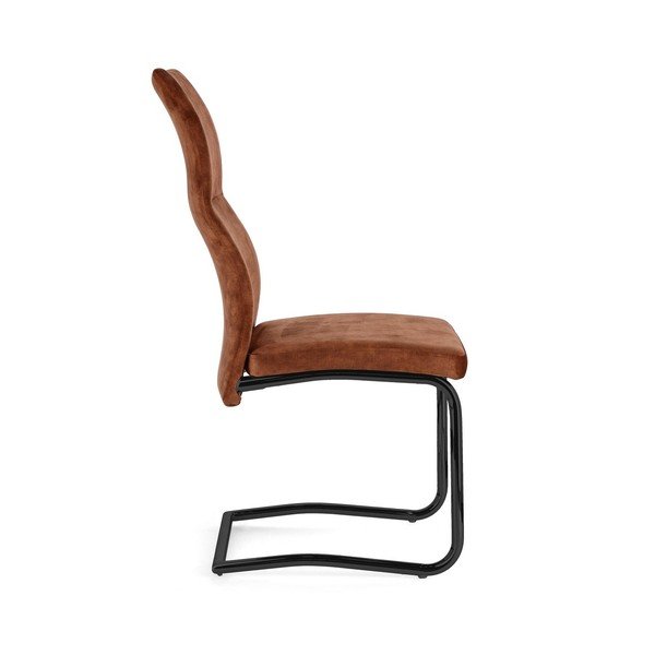 Koniakowe tapicerowane krzesło Thelma – Bizzotto-image-3