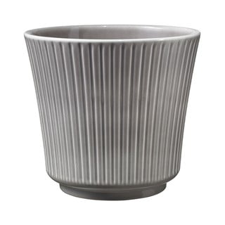 Szara ceramiczna doniczka Big pots Gloss, ø 16 cm