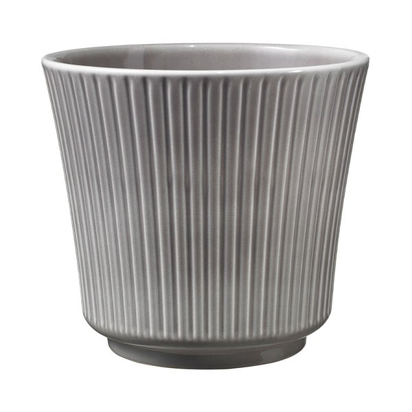 Szara ceramiczna doniczka Big pots Gloss, ø 20 cm