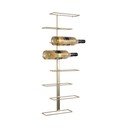 Wiszący metalowy regał na wino w kolorze złota liczba butelek 8 Float – PT LIVING