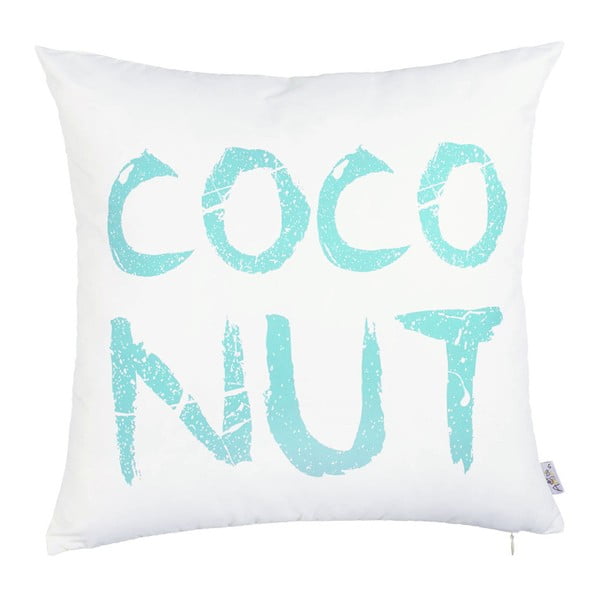 Niebiesko-biała poszewka na poduszkę Mike & Co. NEW YORK Coconut, 43x43 cm
