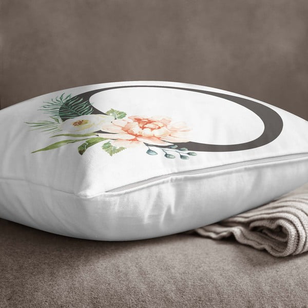 Poszewka na poduszkę Minimalist Cushion Covers Floral Alphabet O, 45x45 cm