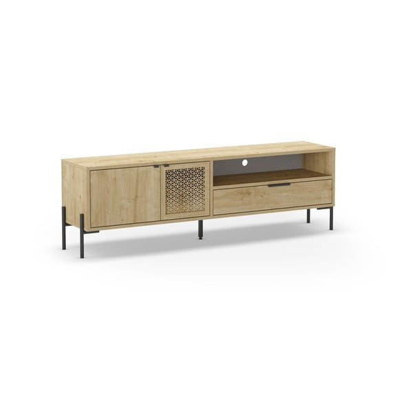 Szafka pod TV w dekorze dębu 160x50 cm Inca – Marckeric-image-4