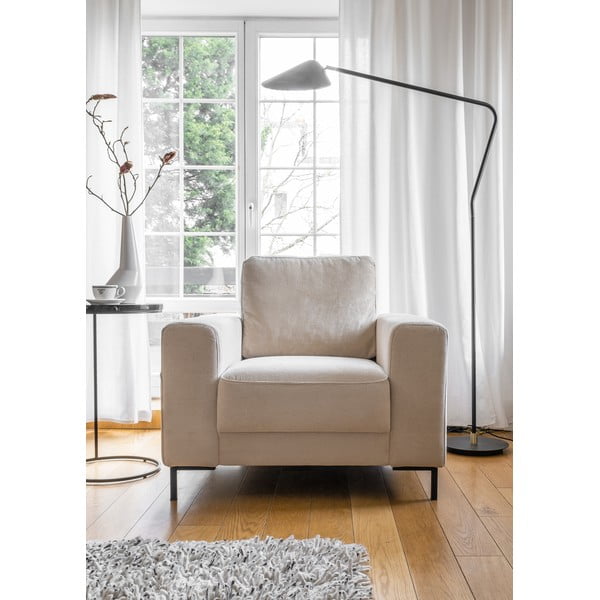 Beżowy sztruksowy fotel Lofty Lilly – Miuform-image-1