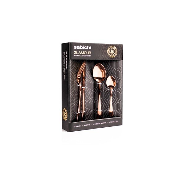 16-częściowy komplet sztućców w kolorze miedzi Sabichi-image-1