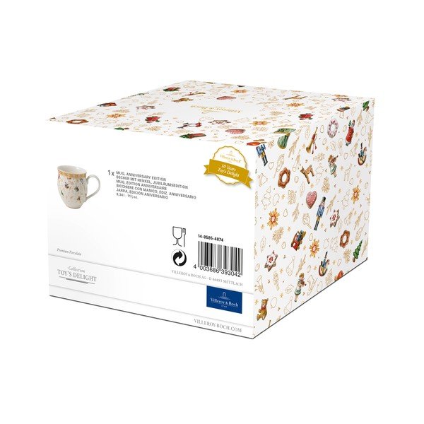 Biały porcelanowy kubek z motywem świątecznym Villeroy & Boch-image-3