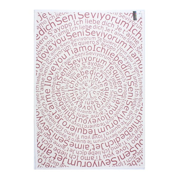 Dywan NW White/Red, 140x200 cm