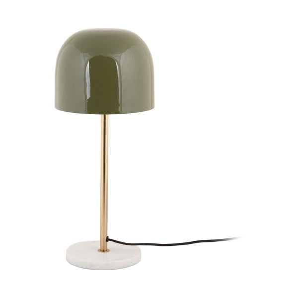 Lampa stołowa w kolorze khaki z metalowym kloszem (wysokość 50 cm) Manta – Leitmotiv