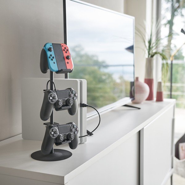 Czarny metalowy stojak wielofukcyjny Smart – YAMAZAKI-image-1