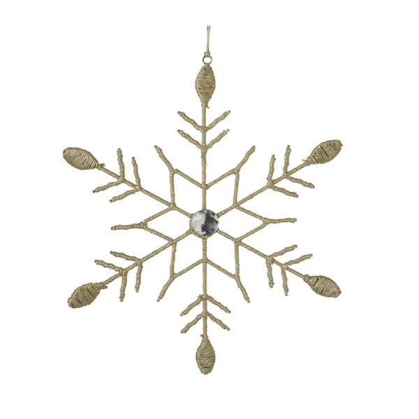 Świąteczna dekoracj wisząca Parlane Juta Snowflake