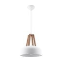 Biała lampa wisząca Sollux Olla