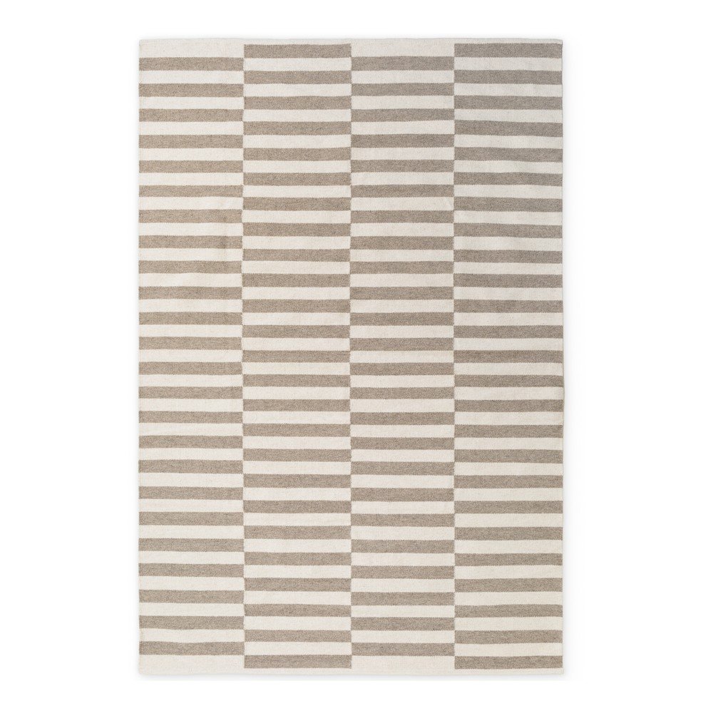 Biały/szary wełniany dywan dwustronny/tkany ręcznie 200x300 cm Vika – Hanse Home