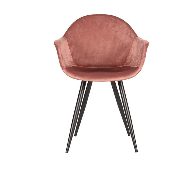 Jasnoróżowe aksamitne krzesła zestaw 2 szt. Forli – LABEL51-image-1