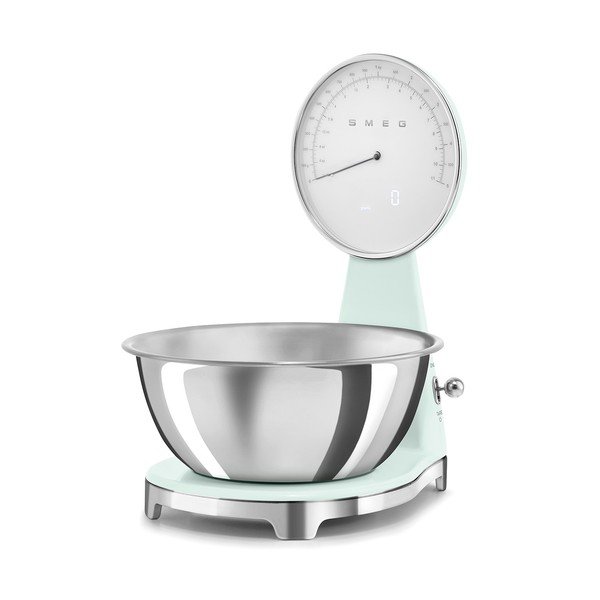 Jasnozielona plastikowa cyfrowa waga kuchenna – SMEG-image-4
