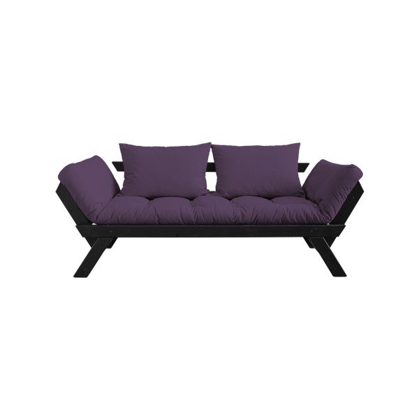 Sofa rozkładana Karup Bebop Black/Purple-image-2
