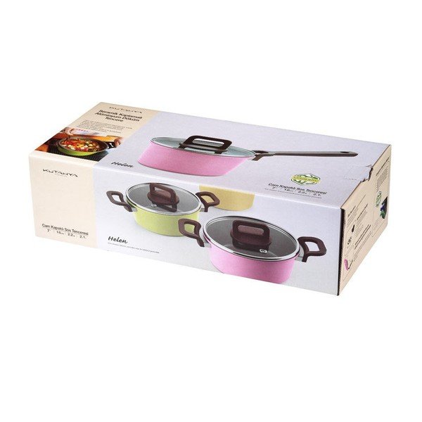 Niebieski rondel z pokrywką Kutahya Saucepan-image-1