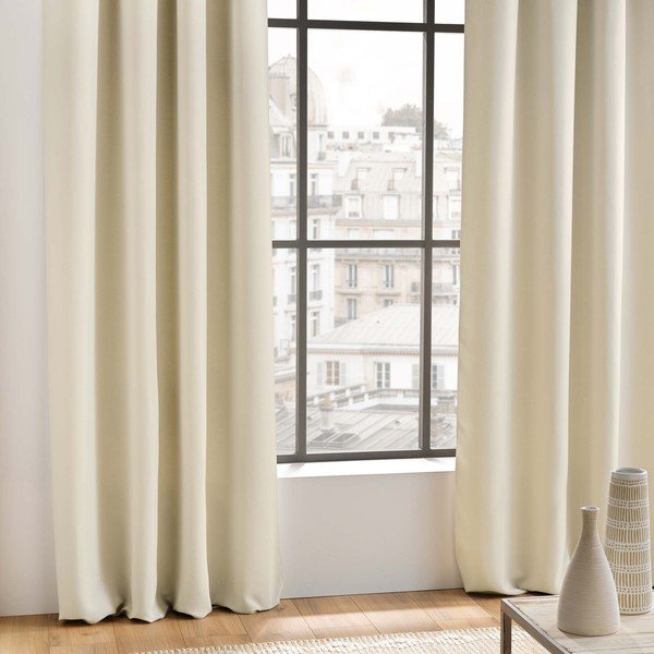 Kremowa zasłona zaciemniająca 135x240 cm Occult – douceur d'intérieur-image-1