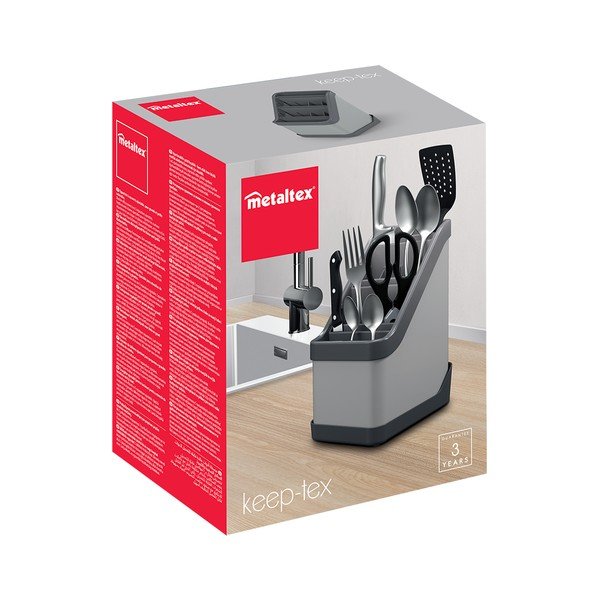 Czarny stojak na sztućce Keep-Tex - Metaltex-image-3