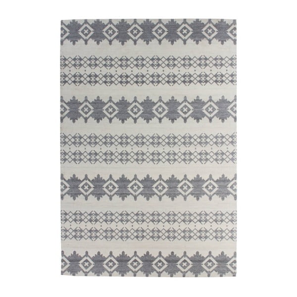 Ręcznie tkany dywan wełniany Kayoom Nuance 522 Grau Elfenbein,80x150 cm