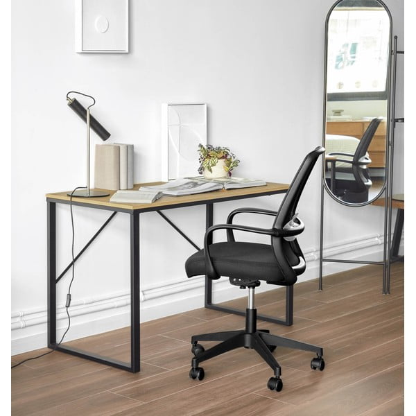 Czarne krzesło biurowe Melva – Kave Home-image-1