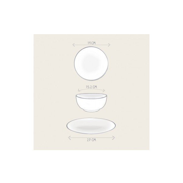 Zestaw porcelanowy Atlantic, 12 szt.-image-3