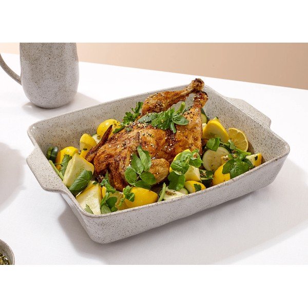 Porcelanowe naczynie do zapiekania Ladelle Artisan, 39x26,5 cm-image-1